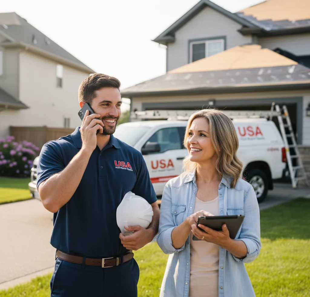 USA Roof Repair Experts customer support in Allendale